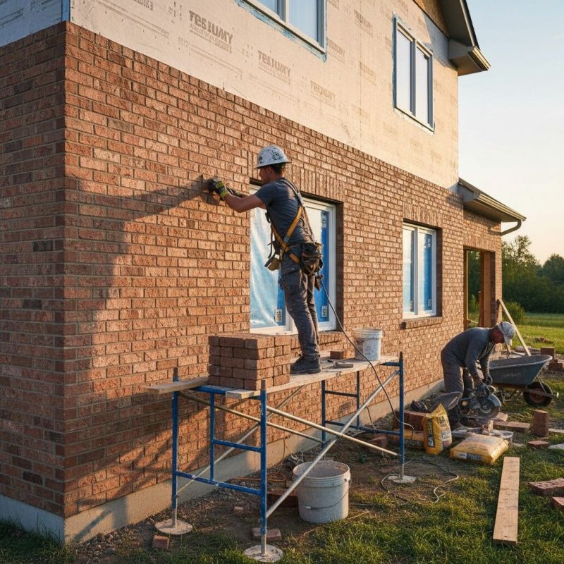 Brick Veneer Siding Installation