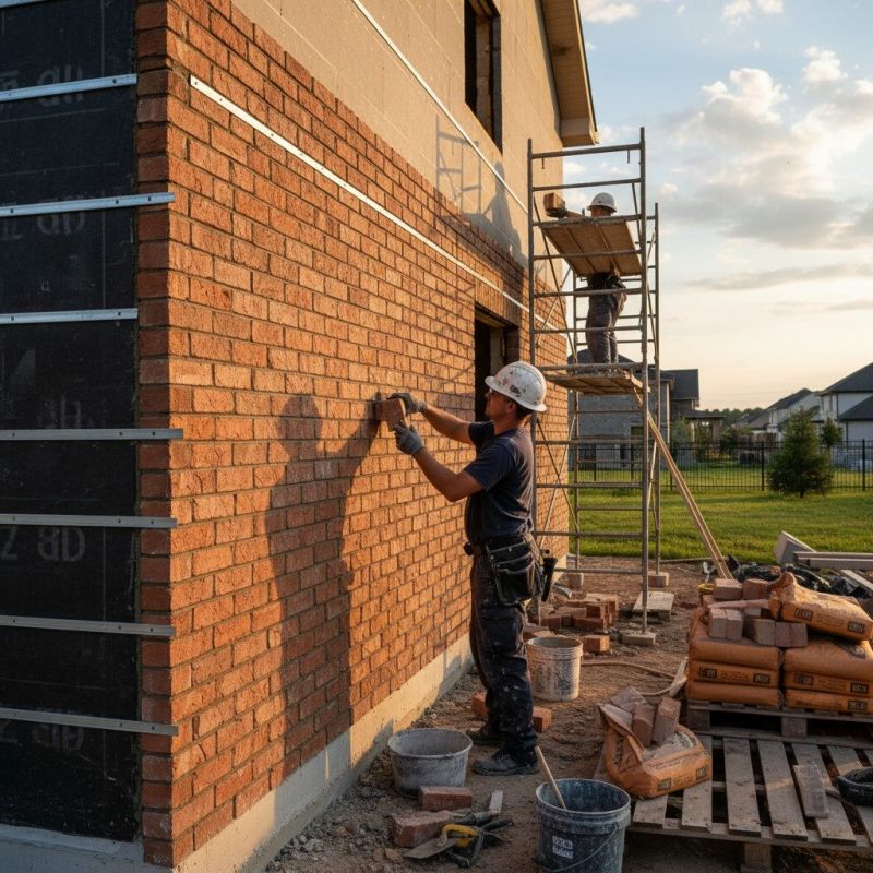 Brick Veneer Siding Installation